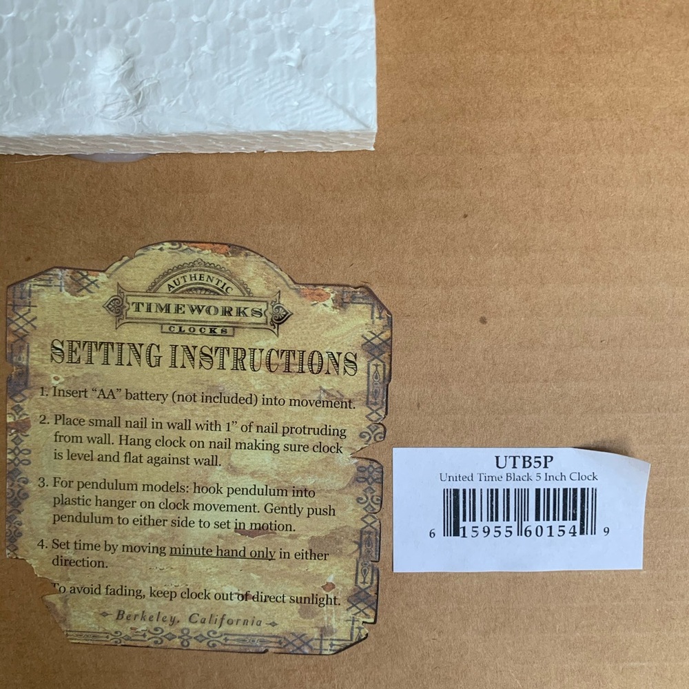 Timeworks, Inc. United Time Register Co. Wall Clock - Picture 4 of 4